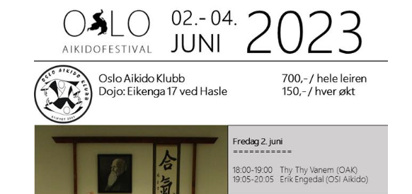 Oslo Aikido Festival 2023