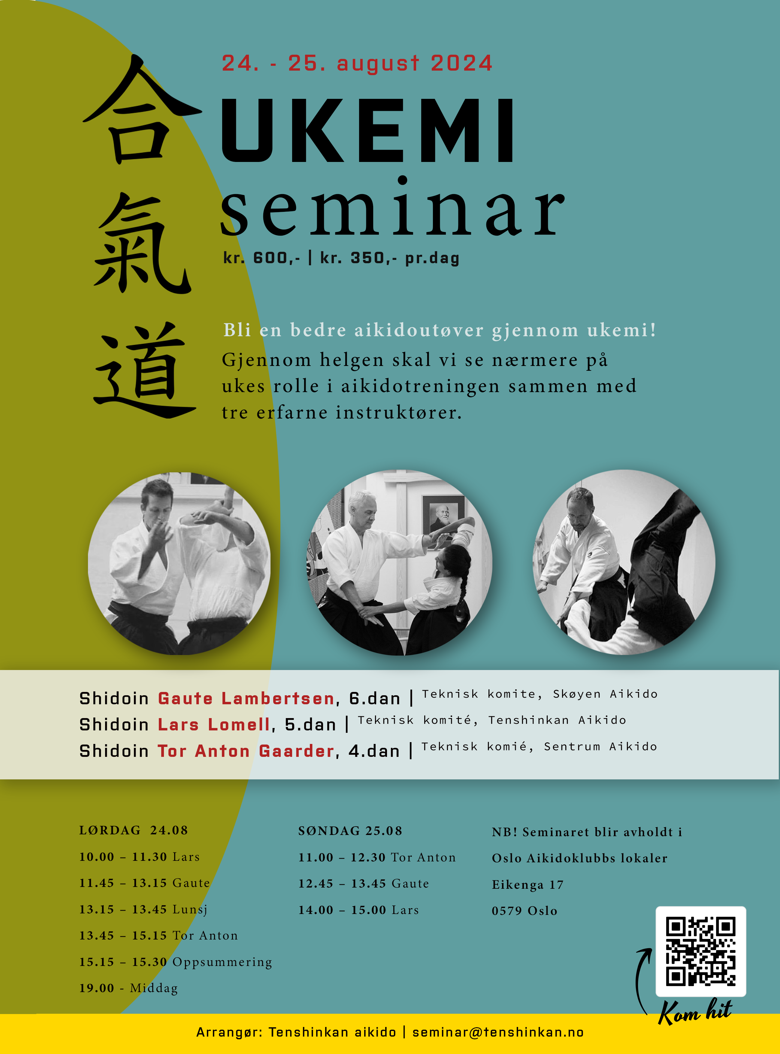 Aikido Ukemi seminar Oslo 2024